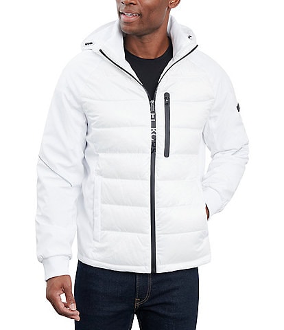 White michael clearance kors men's jacket