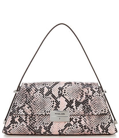Michael Kors Ludlow Medium Snake Embossed Leather Shoulder Bag