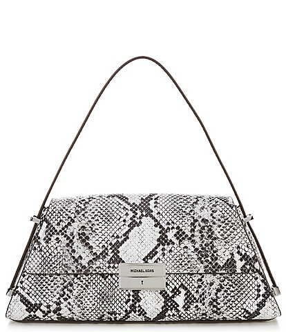 Michael Kors Ludlow Medium Snake Embossed Leather Shoulder Bag
