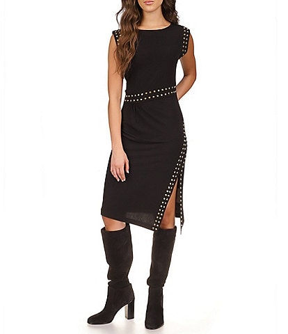Michael Kors woman dress in pleated knit Black  Buy online at the best  price on caposeriocom