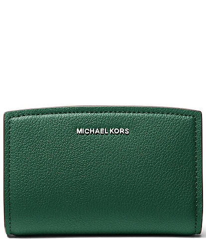 Michael Kors Bryant Medium Zip Around Silver Hardware Wallet