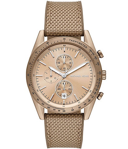 Michael Kors Men's Accelerator Chronograph Nylon Strap Watch