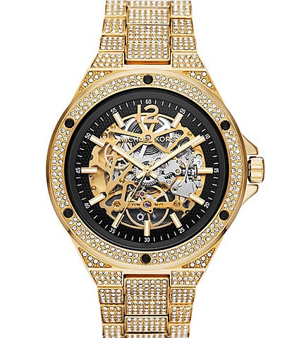 Michael Kors Men's Everest Automatic Pav Gold Tone Stainless Steel Bracelet Watch
