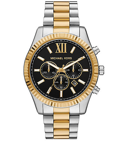 Michael Kors Men's Lexington Chronograph Two-Tone Stainless Bracelet Watch