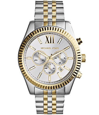 Michael Kors Men's Lexington Two-Tone Stainless Steel Chronograph Bracelet Watch