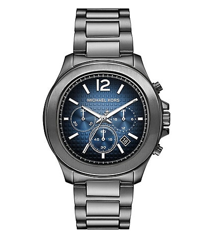 Michael Kors Men's Sage Quartz Chronograph Gunmetal Stainless Steel Bracelet Watch