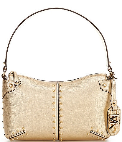 Michael Kors Jet Set Large Embellished Leather Crossbody Handbag, Rose/Gold:  Handbags: Amazon.com