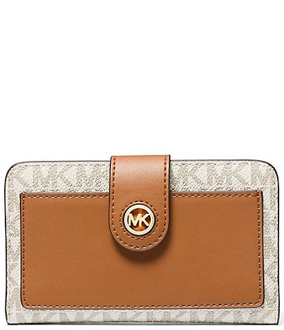 Michael Kors MK Charm Medium Tab Pocket Billfold Wallet