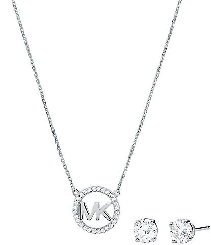Michael Kors MK Necklace & Stud Earring Box Set