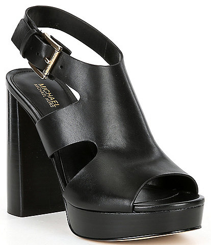 Michael Kors Noelle Leather Platform Sandals