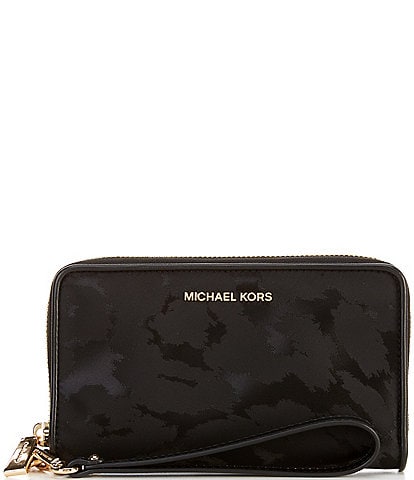 Michael Kors Nylon Jet Set Large Flat Multi Function Phone Case Wristlet