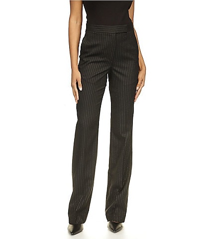 Michael Kors Pinstripe Stretch Bootcut Trouser