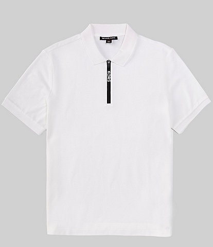 Michael Kors Quarter-Zip Short Sleeve Polo Shirt