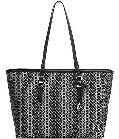 Michael Kors Quinn Large East-West Contrast Trim Tote Bag