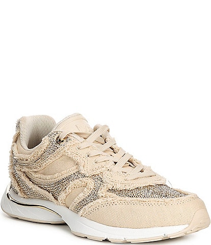 Michael Kors Riley Canvas Lace Up Sneakers