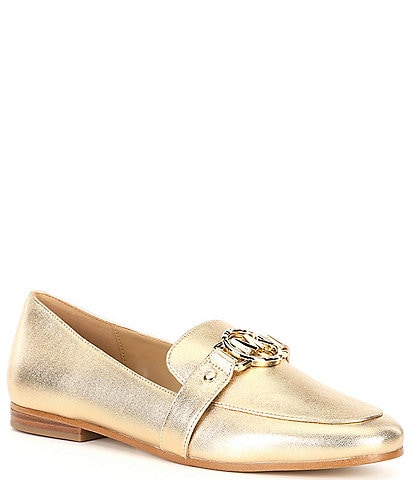 Michael Kors Rory Metallic Leather Loafers