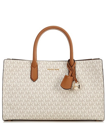 Michael Kors Scarlett Medium Signature Logo Satchel Bag