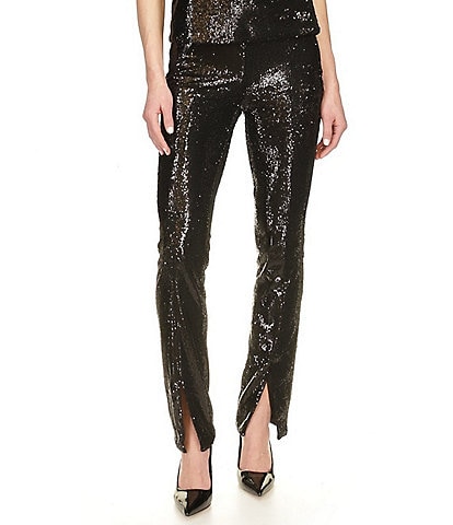 Michael Kors Sequin Split Hem Pull-On Pant