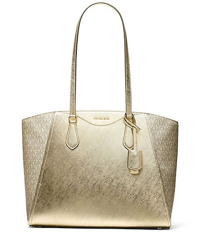 Michael Kors Taryn Metallic Large Multi-Function Tote Bag