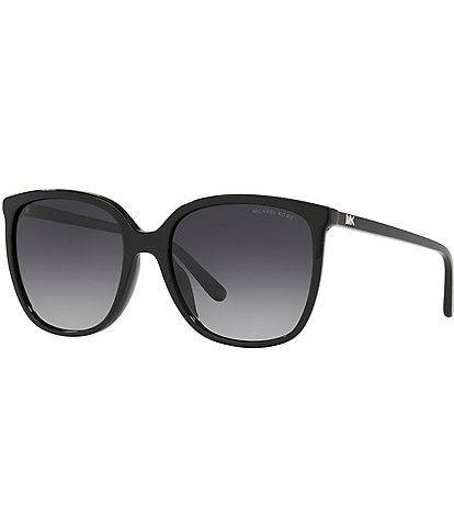 Michael Kors Women's 0MK2137U 57mm Solid Black Polarized Square Sunglasses