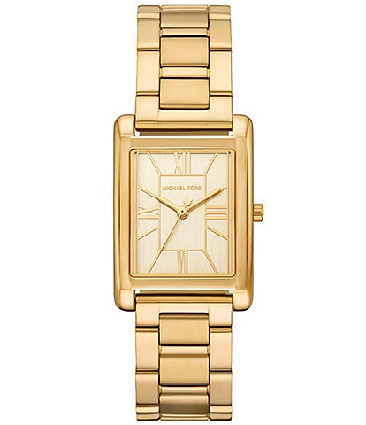 Michael Kors Women's Essex Three-Hand Stainless Steel Bracelet Watch