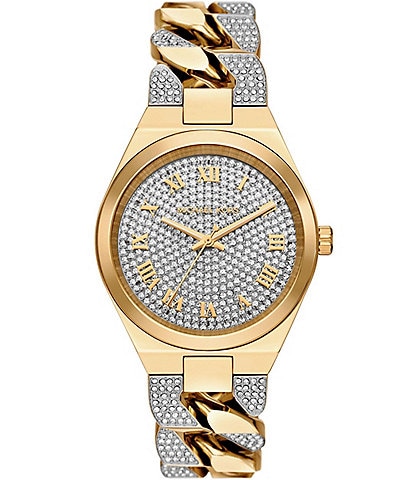 Michael Kors Women's Lennox Three-Hand Two-Tone Stainless Steel Bracelet Watch