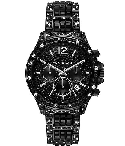 Michael Kors Women's Limited Edition Sage Chronograph Black Tone Stainless Steel Bracelet Watch