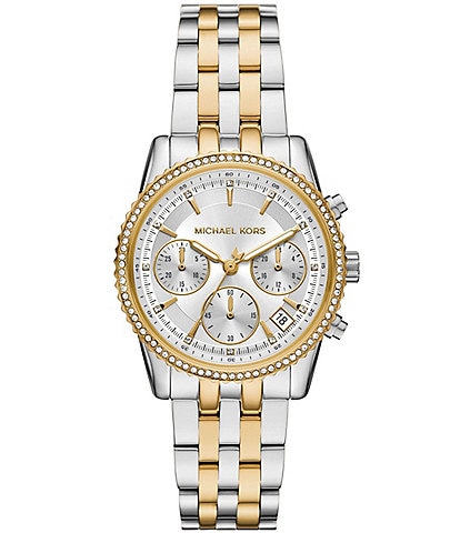 Michael Kors Women's Mini Bryant Chronograph Stainless Steel Bracelet Watch