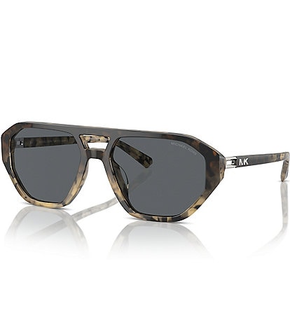 Michael Kors Women's MK2219U 57mm Tortoise Aviator Sunglasses