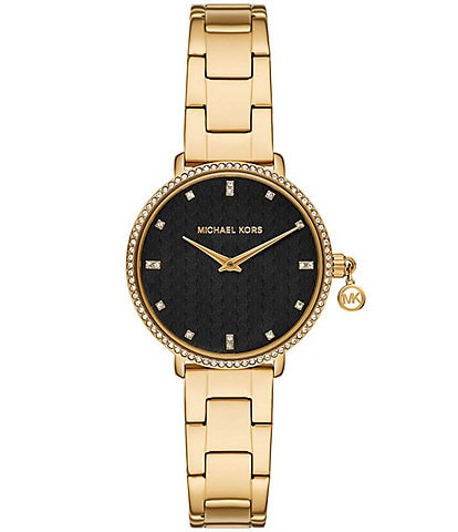 Michael Kors Women's Pyper Quartz Two Hand Stainless Steel Bracelet Watch