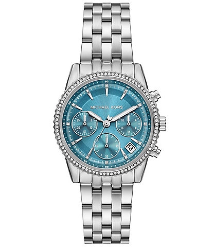 Michael Kors Women's Mini Bryant Quartz Chronograph Stainless Steel Bracelet Watch