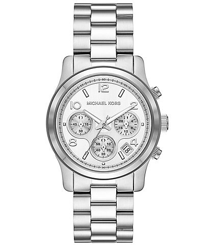 Michael Kors Women's Runway Chronograph Stainless Steel Bracelet Watch