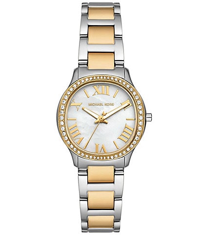 Michael Kors Women's Sage Three-Hand Two-Tone Stainless Steel Bracelet Watch