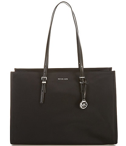 Michael Kors Zadie Large East West Multi Function Nylon Top Zip Tote Bag