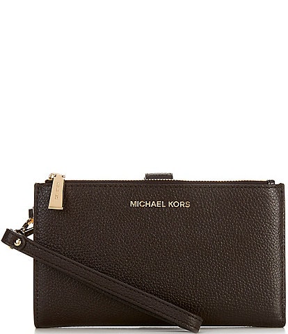 Michael Kors Adele Double Zip Gold Tone Wristlet