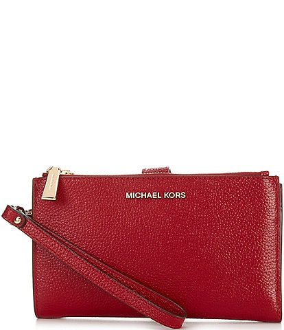 Michael Kors Adele Double Zip Gold Tone Wristlet