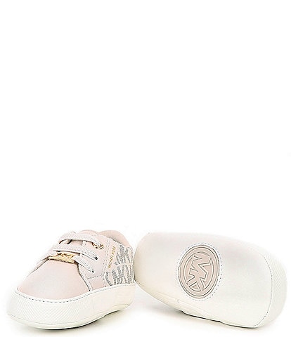 MICHAEL Michael Kors Girls' Baby Izetta Logo Sneaker Crib Shoes (Infant)