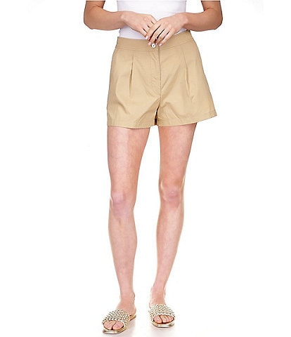 MICHAEL Michael Kors Pleated High Rise Short