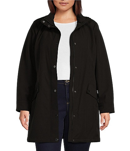 MICHAEL Michael Kors Plus Size Stand Collar Belted Zip Front Anorak Jacket