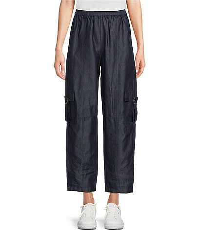Intro Daisy Denim Tummy Control Pull-On Ankle Pants