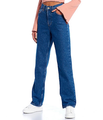 Mid Rise Authentic Straight Jeans