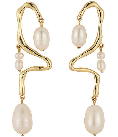 Mignonne Gavigan Camila Freshwater Pearl Linear Earrings
