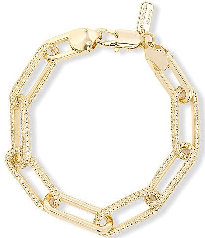Melinda Maria Carrie Pave Chain Link Line Bracelet