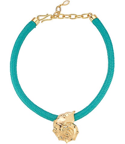 Mignonne Gavigan Concha Shell Short Sculptural Pendant Necklace