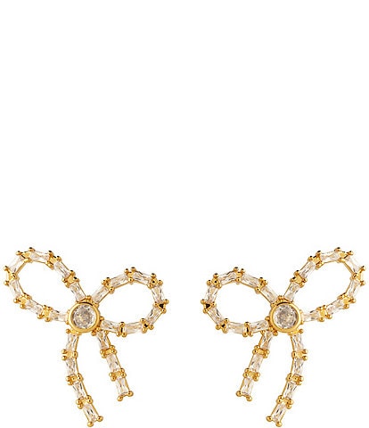 Mignonne Gavigan Crystal Bow Stud Earrings