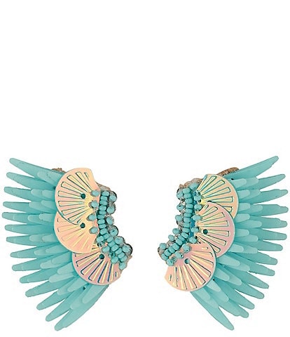 Mignonne Gavigan Shell Sequin Mini Madeline Statement Drop Earrings