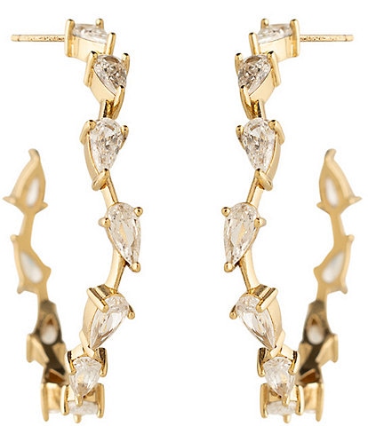Mignonne Gavigan Worth CZ Hoop Earrings