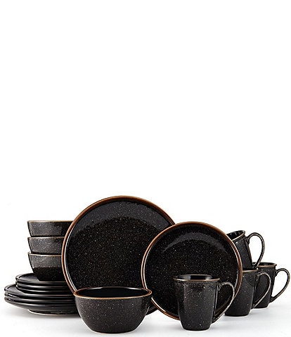Mikasa Barrett Black Collection 16-Piece Dinnerware Set