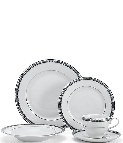 Mikasa Platinum Crown Cobalt 40-Piece Dinnerware Set