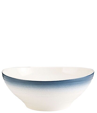 Mikasa Swirl Ombre Blue Round Vegetable Bowl